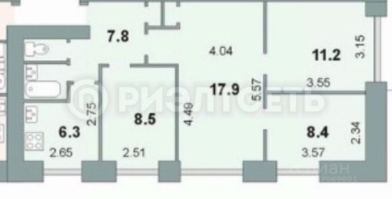 Продажа 4-комнатной квартиры 60,3 м², 5/5 этаж