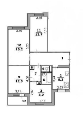 Продажа 4-комнатной квартиры 76 м², 4/9 этаж