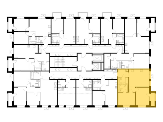 Продажа 2-комнатной квартиры 60,2 м², 6/10 этаж