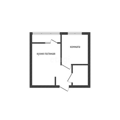 Продажа 1-комнатной квартиры 33,8 м², 7/9 этаж