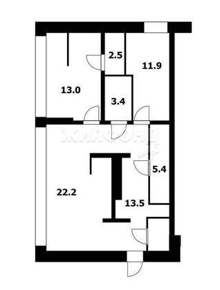 Продажа квартиры-студии 79,1 м², 6/17 этаж