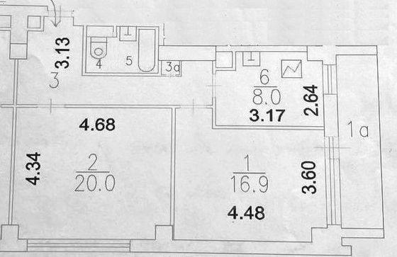 Продажа 2-комнатной квартиры 62,6 м², 6/16 этаж