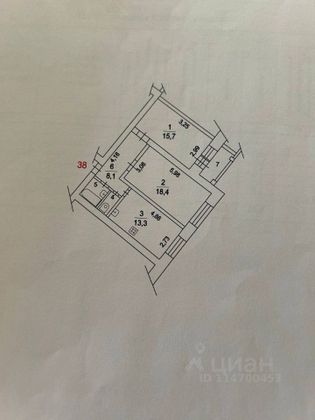 Продажа 2-комнатной квартиры 59,7 м², 10/10 этаж