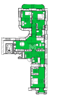 Продажа многокомнатной квартиры 251 м², 9/9 этаж