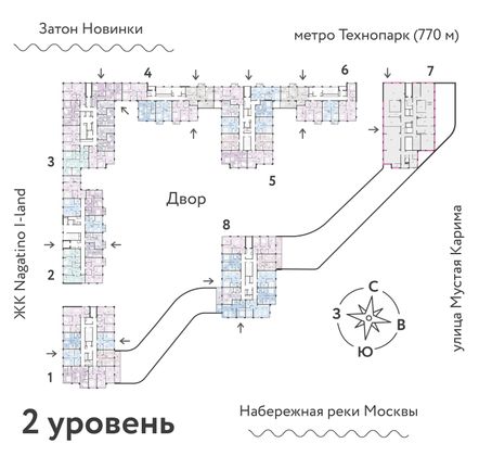 Продажа 2-комнатной квартиры 77,8 м², 2/20 этаж