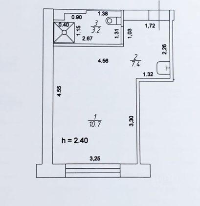 Продажа квартиры-студии 21,3 м², 1/5 этаж