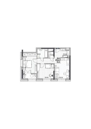 Продажа 2-комнатной квартиры 61,8 м², 9/24 этаж