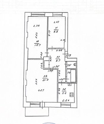Продажа 3-комнатной квартиры 64 м², 2/4 этаж