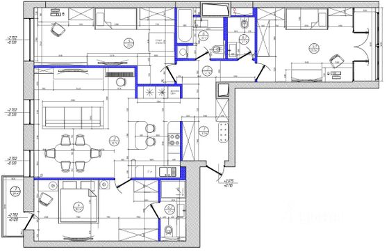 Продажа 4-комнатной квартиры 122,1 м², 6/16 этаж