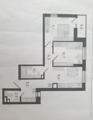 Продажа 2-комнатной квартиры 52 м², 3/25 этаж