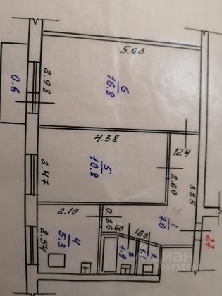 Продажа 2-комнатной квартиры 43,5 м², 2/5 этаж