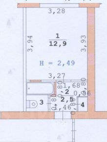 Продажа квартиры-студии 18 м², 5/5 этаж