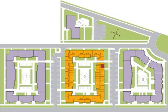 37,2 м², 1-комн. квартира, 3/4 этаж