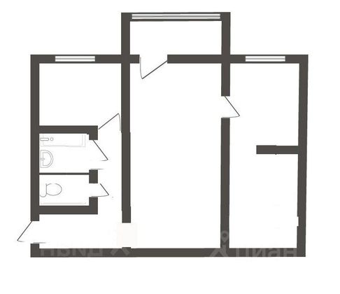 Продажа 2-комнатной квартиры 44 м², 4/5 этаж