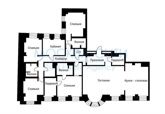 Продажа многокомнатной квартиры 263 м², 16/22 этаж