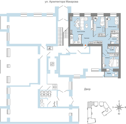 Продажа 4-комнатной квартиры 81 м², 1/8 этаж