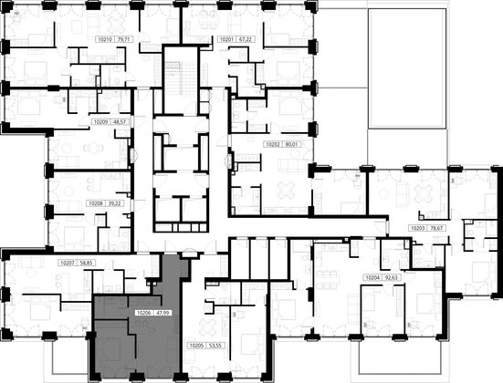 Продажа 1-комнатной квартиры 48 м², 2/15 этаж