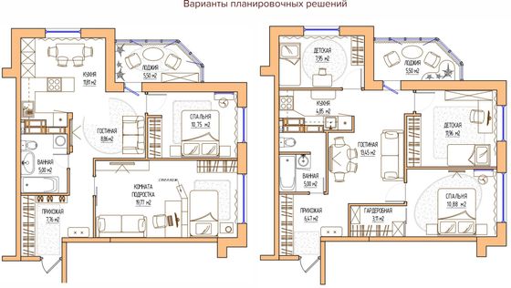 Продажа 2-комнатной квартиры 64,3 м², 12/17 этаж