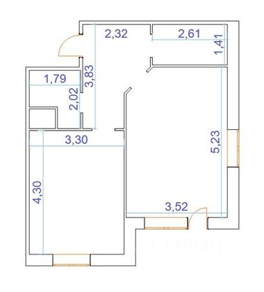 Продажа 1-комнатной квартиры 48 м², 1/3 этаж