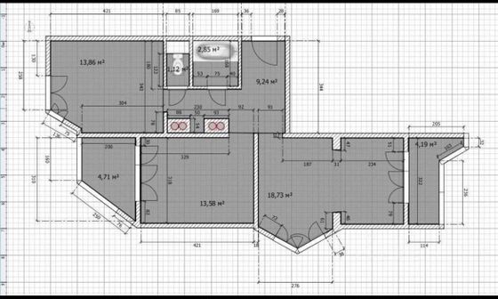 Продажа 2-комнатной квартиры 64 м², 16/17 этаж