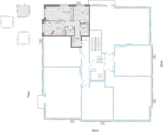 Продажа 2-комнатной квартиры 56 м², 4/7 этаж