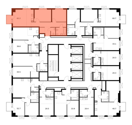 Продажа 3-комнатной квартиры 62,2 м², 2/29 этаж