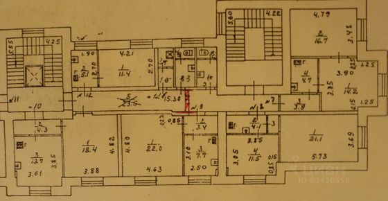 Продажа многокомнатной квартиры 107 м², 3/7 этаж