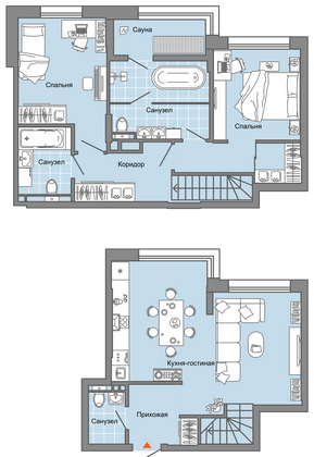 Продажа 2-комнатной квартиры 91 м², 1/6 этаж