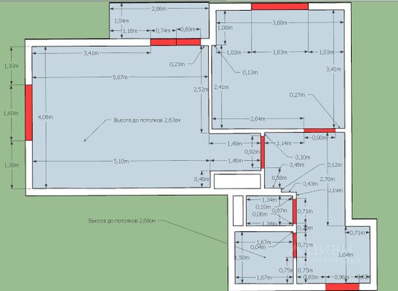 Продажа 2-комнатной квартиры 49 м², 2/20 этаж