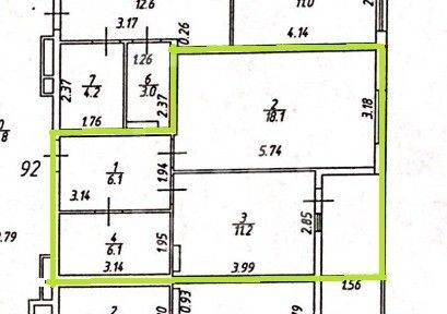 Продажа 1-комнатной квартиры 41,5 м², 10/18 этаж