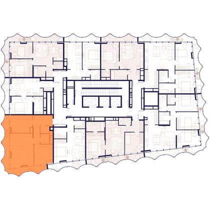 Продажа 2-комнатной квартиры 70,7 м², 16/24 этаж