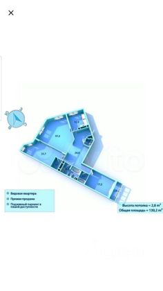 Продажа 3-комнатной квартиры 130 м², 16/23 этаж