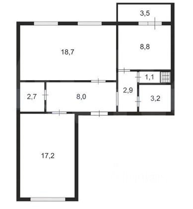 Продажа 2-комнатной квартиры 62,6 м², 6/18 этаж