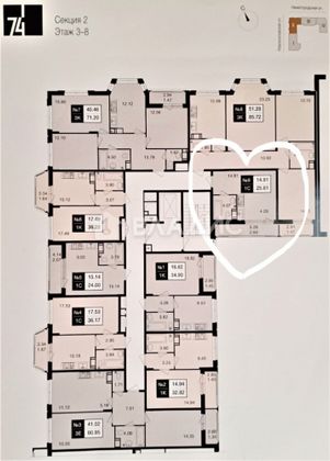 Продажа квартиры-студии 25,6 м², 5/9 этаж