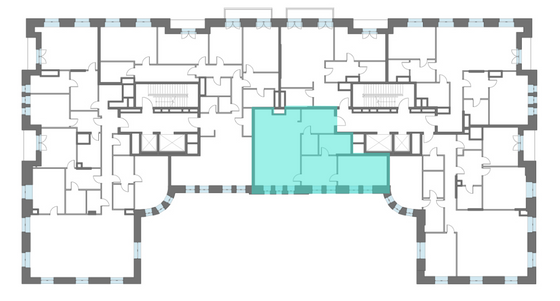 Продажа 1-комнатной квартиры 88,2 м², 4/6 этаж