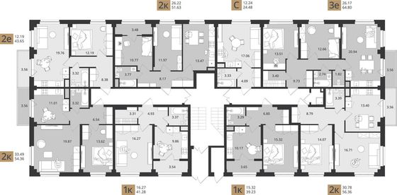 Продажа 3-комнатной квартиры 65,9 м², 1/3 этаж