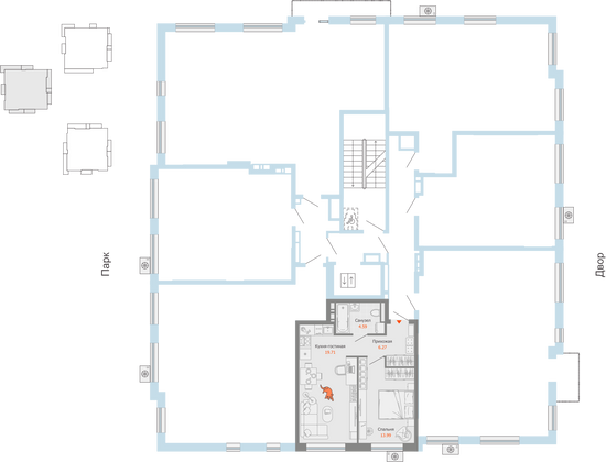 Продажа 2-комнатной квартиры 45 м², 5/7 этаж