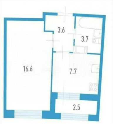 Продажа 1-комнатной квартиры 33 м², 9/17 этаж