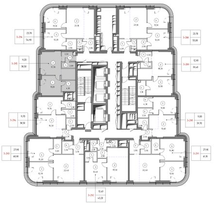 Продажа 1-комнатной квартиры 38,5 м², 35/53 этаж