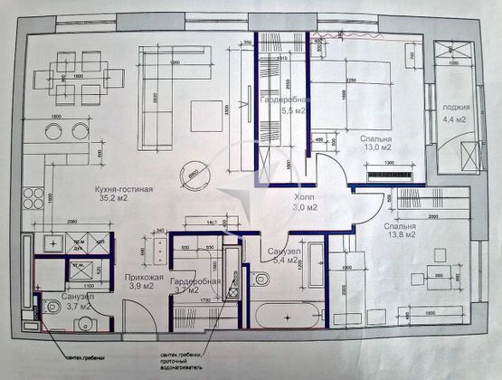 Продажа 3-комнатной квартиры 94 м², 23/26 этаж