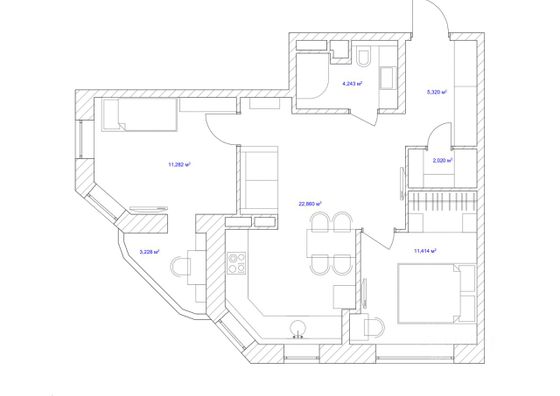 Продажа 2-комнатной квартиры 62 м², 5/12 этаж