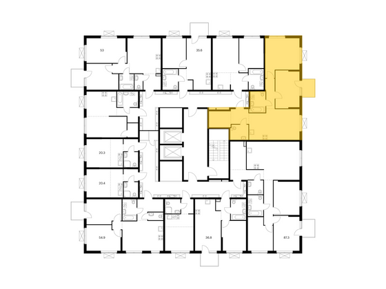 Продажа 2-комнатной квартиры 71,6 м², 3/17 этаж