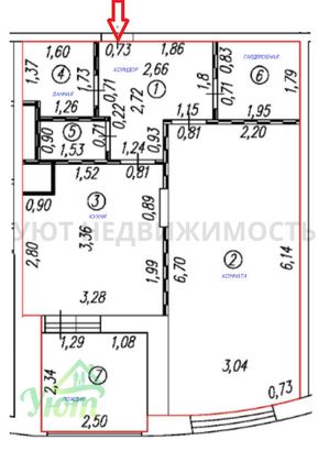 Продажа 1-комнатной квартиры 44,2 м², 10/10 этаж