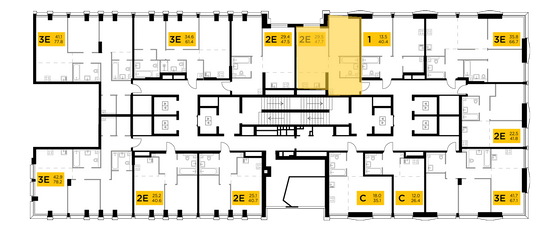 Продажа 2-комнатной квартиры 47,7 м², 11/32 этаж