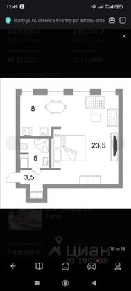 Продажа 1-комнатной квартиры 36 м², 1/4 этаж