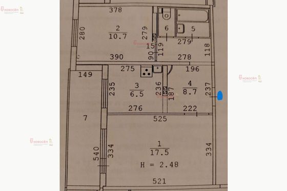 Продажа 2-комнатной квартиры 47 м², 2/12 этаж