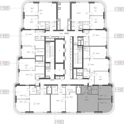 Продажа 2-комнатной квартиры 56,4 м², 50/53 этаж