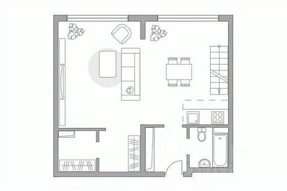 Продажа квартиры-студии 69,1 м², 6/6 этаж