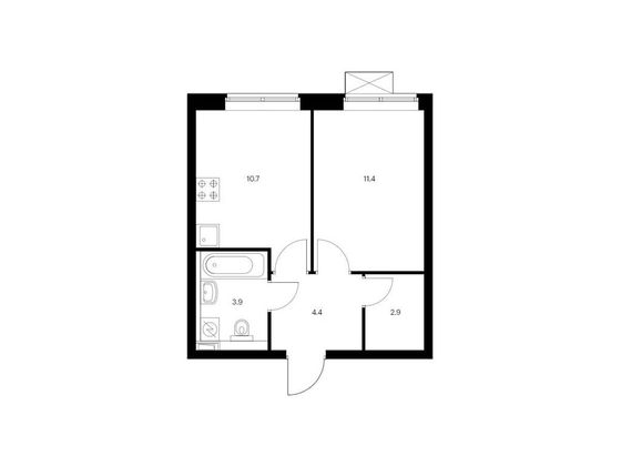 Продажа 1-комнатной квартиры 33,3 м², 16/24 этаж