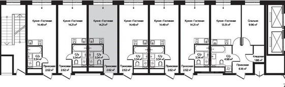 20,1 м², студия, 21/28 этаж